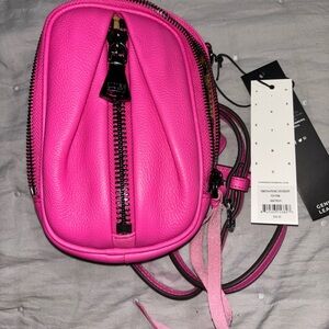 Aimee Kestenberg leather phone crossbody Tamitha Pop Pink